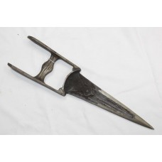 Katar Tiger Knife Dagger Antique Old Hand Forged Steel Blade C 242